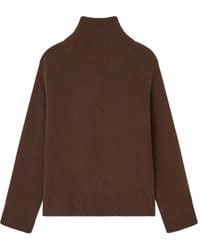 Ganni - High-Neck Open-Back Pullover - Lyst