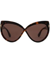 Tom Ford - Tortoiseshell Cat-Eye Frame Sunglasses - Lyst