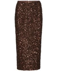 ROTATE BIRGER CHRISTENSEN - Sequin-Embellished Midi Skirt - Lyst