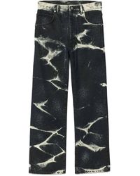 Purple Brand - P018 Marble Coated Wide-Leg Jeans - Lyst