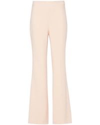 Twinset - Logo-Plaque Cady Flared Trousers - Lyst
