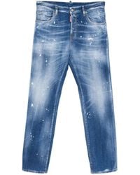 DSquared² - Paint-Splatter Jeans - Lyst
