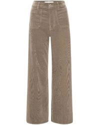 FRAME - Le Slim Palazzo Straight Trousers - Lyst