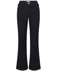 FRAME - Seam-Detail Flap-Pocket Jeans - Lyst