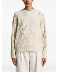 Peserico - Diamond-Knit Sequin-Embellished Sweater - Lyst