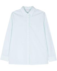 Manuel Ritz - Straight-collar Cotton Shirt - Lyst