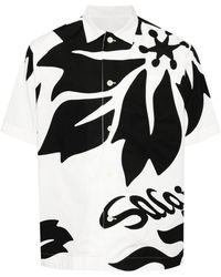Sacai - Overhemd Met Bloemenprint - Lyst