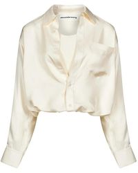 Alexander Wang - Silk Layered Cami Shirt Top - Lyst