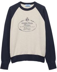Prada - Logo-Print Raglan-Sleeve Sweatshirt - Lyst