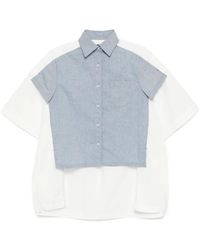 Kolor - Panelled Shirt - Lyst