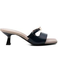 DONNARì - Buckle-Fastening Leather Sandals - Lyst
