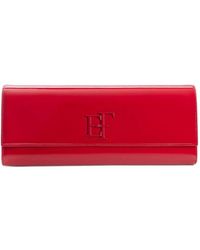 Elisabetta Franchi - Patent-Leather Clutch Bag - Lyst