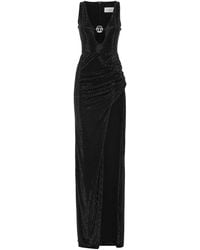 Philipp Plein - Cut-Out Draped Long Dress - Lyst