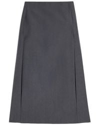 Jil Sander - Wool Long Skirt - Lyst