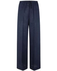 Liviana Conti - Drawstring Linen Trousers - Lyst