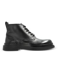 Ami Paris - Leren Combat Boots - Lyst