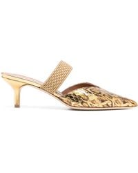 Malone Souliers - Leopard-Print 60Mm Leather Mules - Lyst