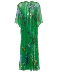 Erdem - Floral-print Semi-sheer Dress - Lyst