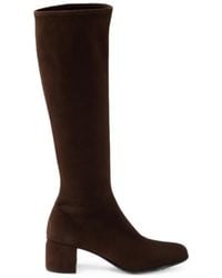Prada - Bottines En Daim Stretch - Lyst