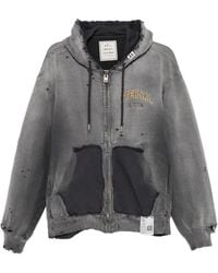 Maison Mihara Yasuhiro - Distressed Logo-Print Jacket - Lyst