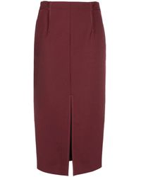 Patrizia Pepe - Pleat-Detailing High-Waisted Skirt - Lyst