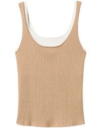 Twinset - Trompe-L'Œil Fitted Knit Top - Lyst