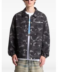 A Bathing Ape - Color Camo Bomber Jacket - Lyst