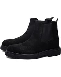 Poche Paris - Brogue Detail Boots - Lyst