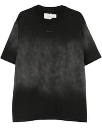 Feng Chen Wang - Faded-Effect Logo-Patch T-Shirt - Lyst