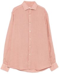 Xacus - Linen Spread-Collar Shirt - Lyst