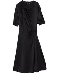 3.1 Phillip Lim - Midi-Jurk Met Gesmockte Hals - Lyst