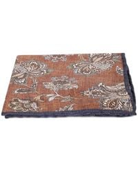Dell'Oglio - Floral-Print Pocket Square - Lyst