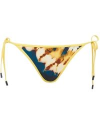 ALÉMAIS - Martine Tie-Dye Side-Tie Bikini Bottoms - Lyst