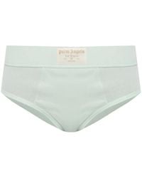 Palm Angels - Logo-Patch Ribbed-Knit Briefs - Lyst