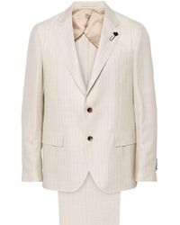 Lardini - Pinstriped Lightweight-wool Suit - Lyst