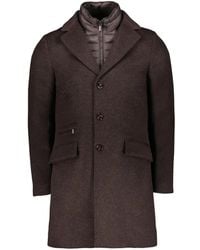 Moorer - Harris-Le Gewatteerde Button-Down Jas - Lyst
