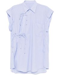JNBY - Striped Sleeveless Shirt - Lyst