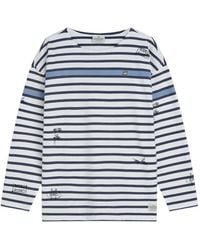 Scotch & Soda - X Basquiat Breton gestreiftes T-Shirt - Lyst