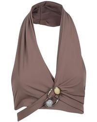 HAMOULET - Embellished Halterneck Top - Lyst