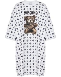 Moschino - Mini Teddy-Print Dress - Lyst