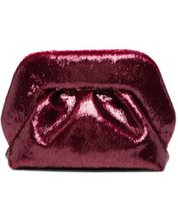 THEMOIRÈ - Petite Pochette Bios Plissée À Effet Métallisé - Lyst