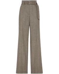Brunello Cucinelli - Hose Mit Gürtel - Lyst