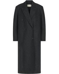 The Row - Double-Breasted Felted Coat - Lyst