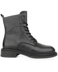 Linda Baumann - Lace-Up Leather Ankle Boots - Lyst