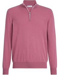 Brunello Cucinelli - Cashmere Half-Zip - Lyst