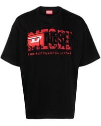 DIESEL - T-boxt Katoenen T-shirt - Lyst