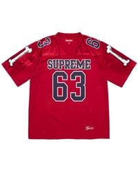 Supreme - Bones Graphic-Print Football Jersey T-Shirt - Lyst
