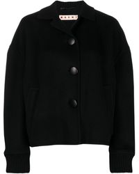 Marni - Virgin Wool-cashmere Cropped Jacket - Lyst