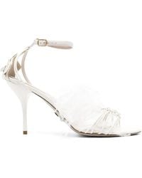 Genny - Sandalen Mit Federdetail 90Mm - Lyst