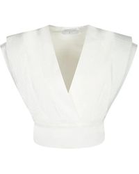 IRO - Haut Plissé À Design Cache-Cœur - Lyst